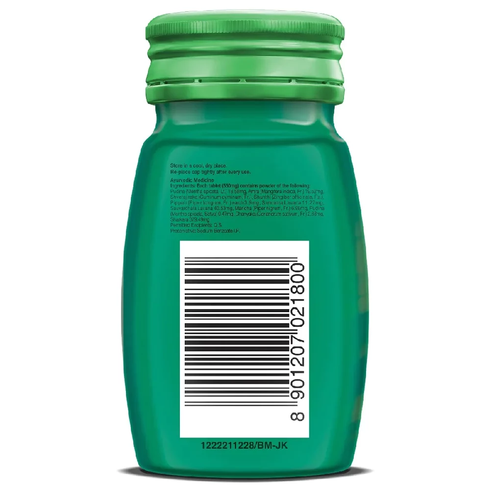 Dabur Hajmola Pudina Tablets, 120 Tablets-2.webp